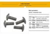 Parafuso de Máquina Hexagonal Anti-Corrosão Cabeça Semi-Redonda Titânio Puro TA1 - M2 M2.5 M3 M4 Liga de Titânio