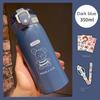 350/500ml 304 Stainless Steel Thermos Portable Children's Straw Cup Children's Student Drop-proof Water Bottle