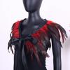 Gothic Style, Feather Shawl, Halloween, Party Dance, Performance Dress Up, Chicken Feather Accessories, Cloak