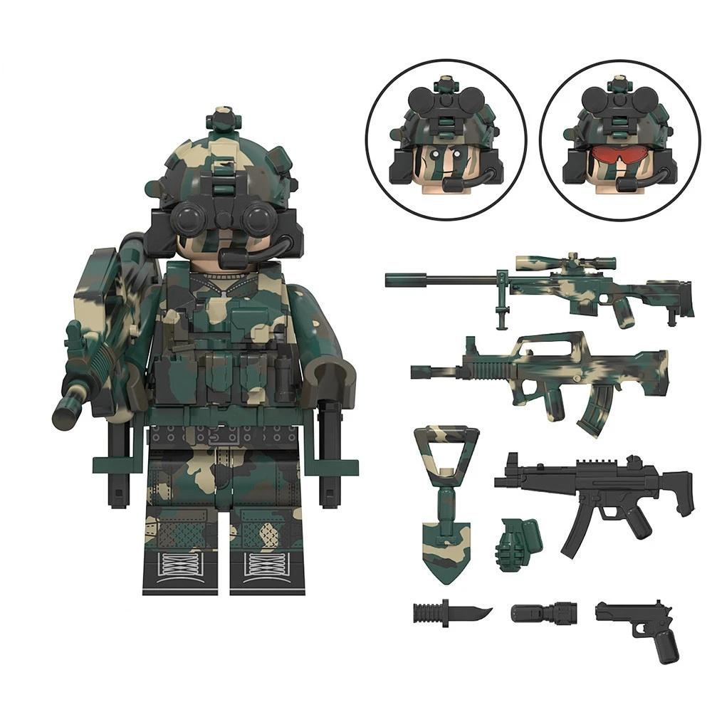 Collection-Boys' Police Commando Minifigure Building Block Toys