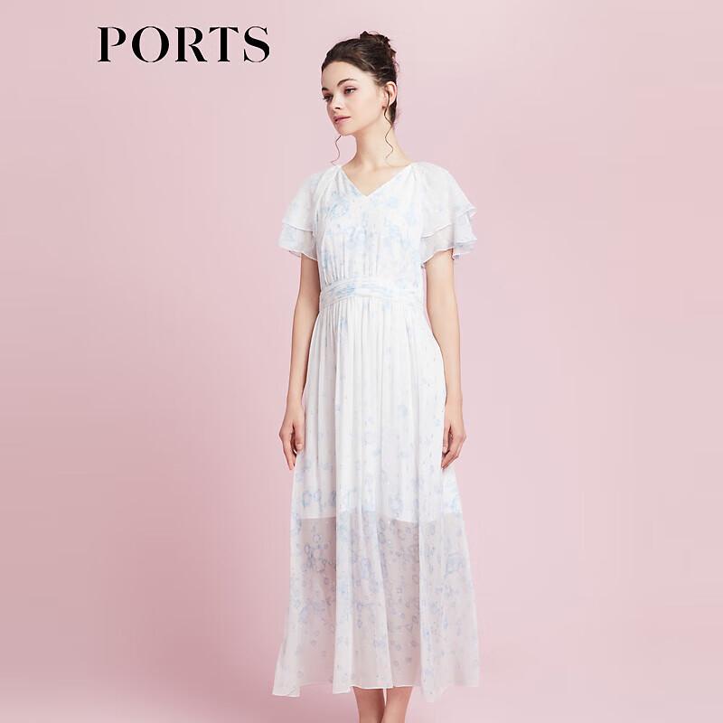 

PORTS Women s Printed Short Sleeve Dress S