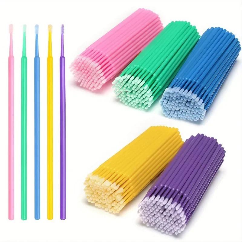 100Pcs Disposable Cotton Swab For Eyelash Adhesive Grafting Precise Application Makeup And Lash Cleaning Beauty Cosmetic Tool