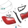 BMW 7 Series G11/G12 Taillight Electroplating Strip (Part# 63217378075/63217378076)
