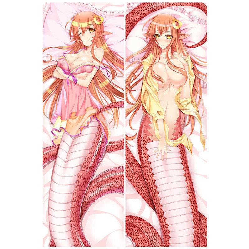 

Amellor японского аниме Monster Girl в натуральную величину наволочка для тела наволочка сексуальное двустороннее постельное белье обнимающая наволочка 50x150cm Peach Skin красный