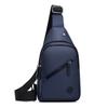 Men Chest Bag Waterproof Oxford Material With Adjustable Strap For Daily Use