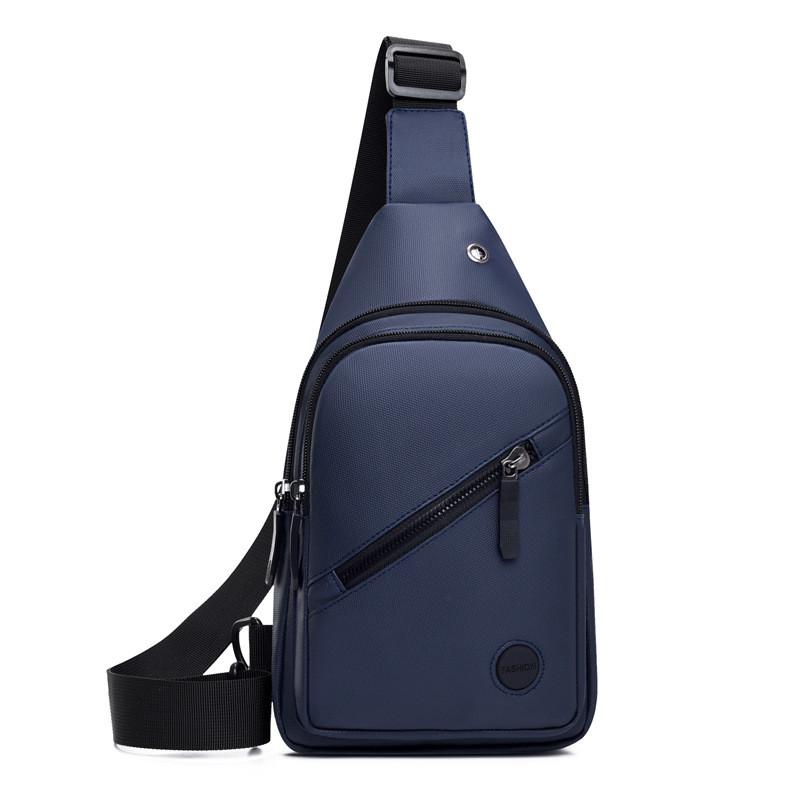 Men Chest Bag Waterproof Oxford Material With Adjustable Strap For Daily Use