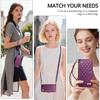 For Google Pixel 10A 9A 10 9 Pro XL Crossbody Wallet Case, Quilted Zip Pocket Card Holder Flip Cover with Strap Lanyard Case