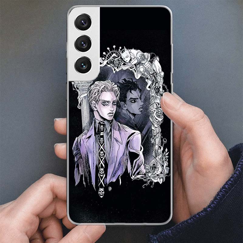 JoJo Kira Yoshikage Killer Queen Phone Case For Samsung Galaxy S25 S24 S23 Ultra S22 Plus S21 S20 FE S10 + S25 Edge Soft Cover S