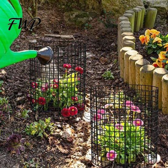 Garden Wire Mesh Fence Plant Protector Cage, Panels with Stakes And Zip Ties, Metal Corrosion Resistant Cage for Protecting Vegetables Flowers
