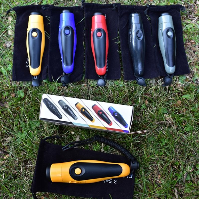 Handheld Electronic Whistle with USB Charging 3 Tone High Volumes Whistle Outdoor Hiking Emergency Whistle Gifts