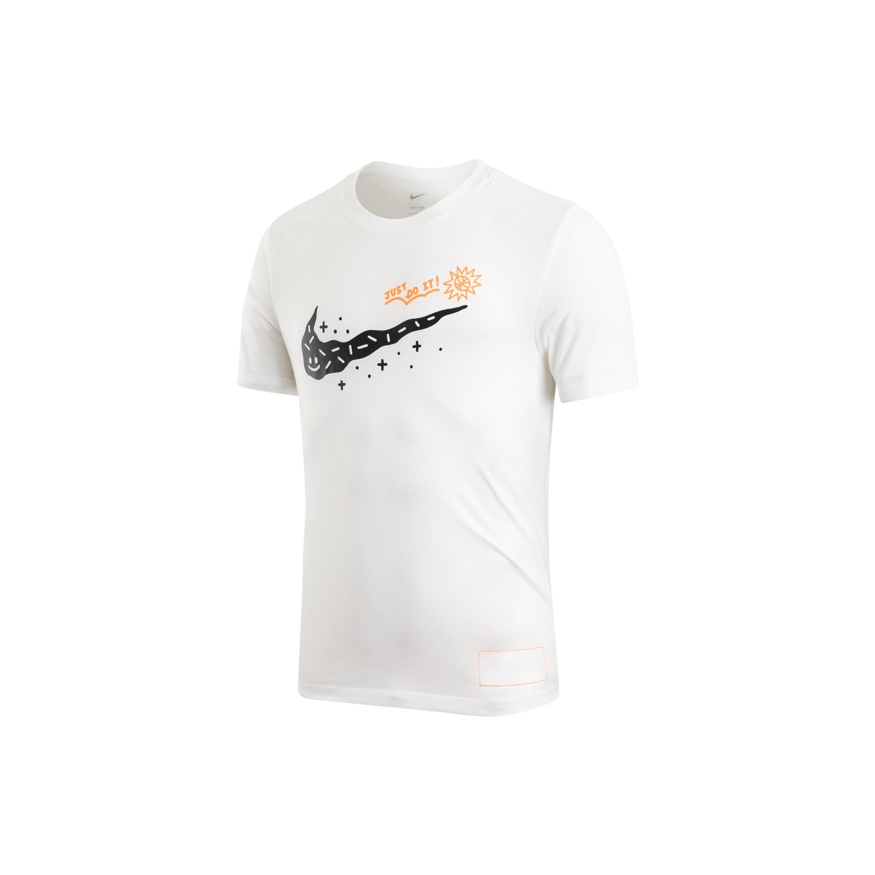

New Nike Set in Sleeve T Shirt Men s White DV3188-100 XXL