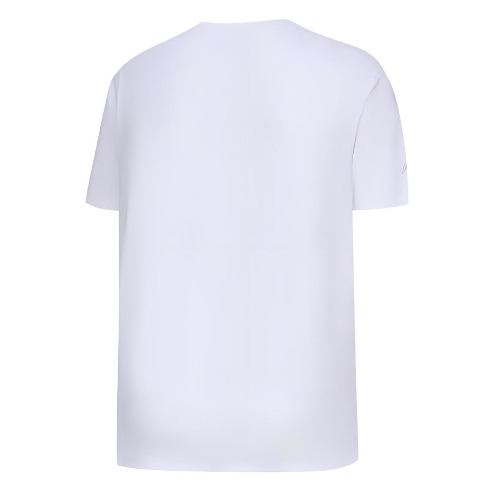 Li-Ning Solid Color Moisture Wicking Crew Neck Short Sleeve T-Shirt Men Tops White AHSU293-2