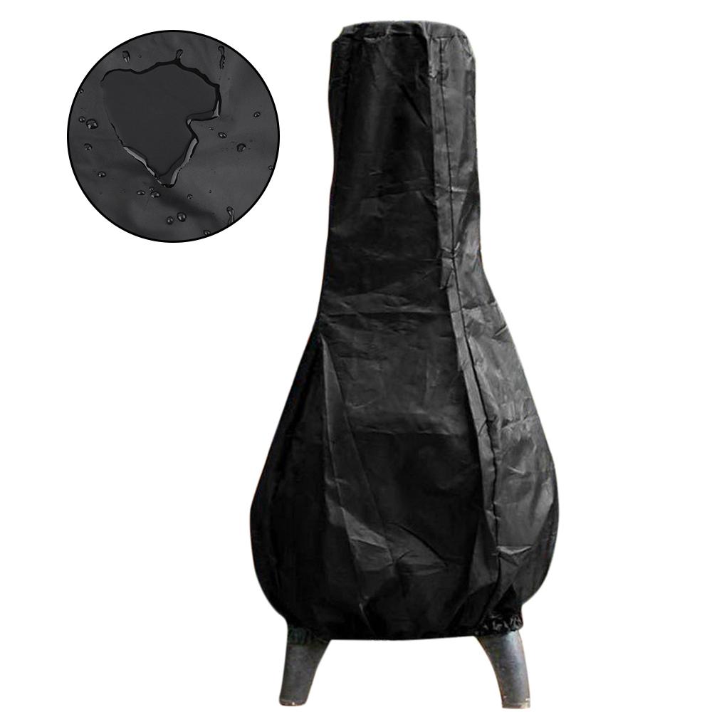 

Уличный чехол Chiminea, водонепроницаемый защитный чехол для камина, чехол для походного обогревателя, чехол для обогрева, нагревательные чехлы, обогреватель, палатка для печи 122x21x61CM чёрный