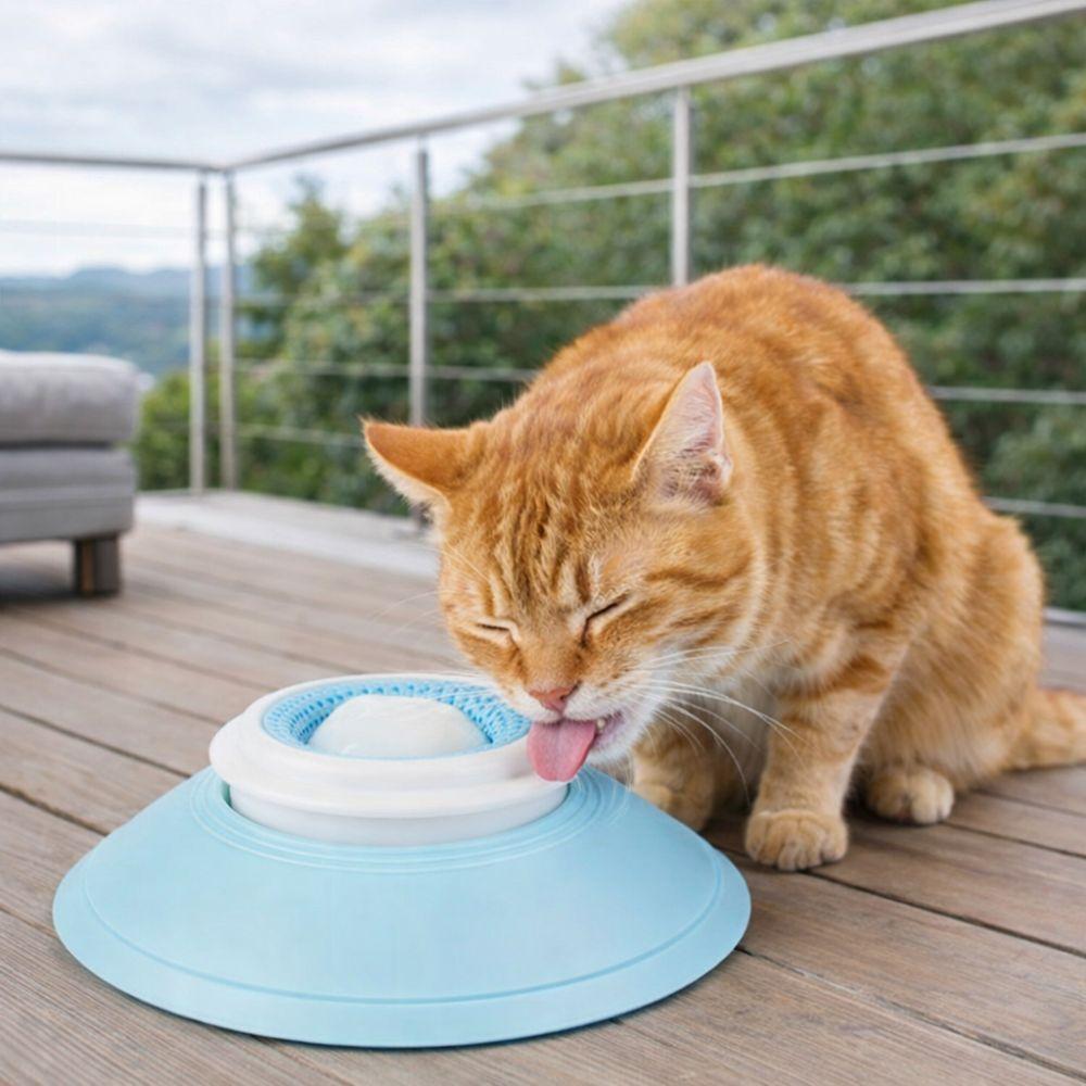 Plastic Dog Licking Bowl Interactive Liquid Food Feeder Pet Licking Toys  Liquid Food