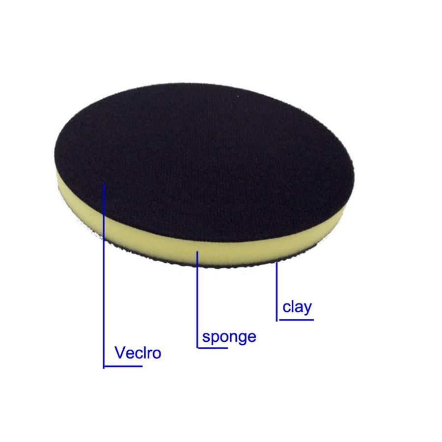 1Pcs 6" Clay Bar Polish Disc Sponge Pad Auto Car Wash Detailing Cleaning Wax Pad