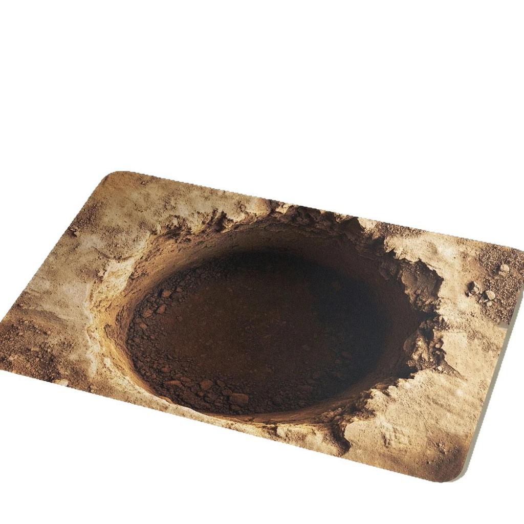 3D Illusion Dirt-Resistant Floor Mat: Absorbent & Durable Entrance/Bathroom Mat