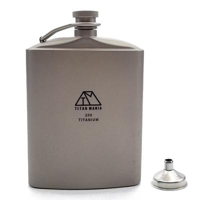 TITAN MANIA Skittle Titan U-Form 200ml mit Trichter Leichte Whiskyflasche Flachmann