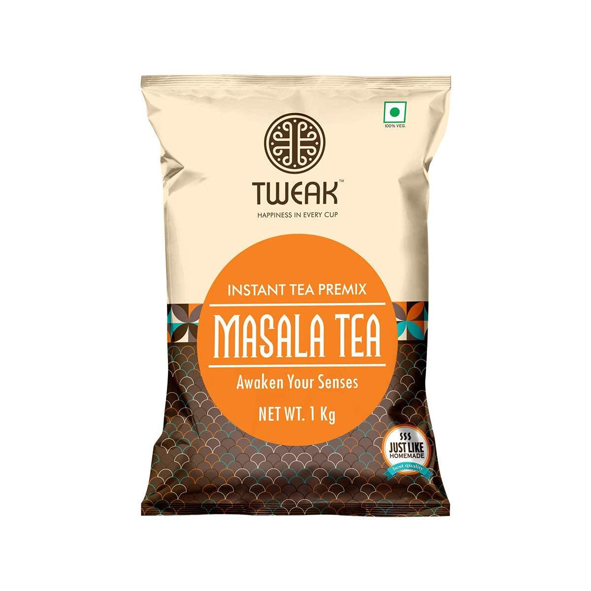 Tweak Instant Masala Tea Premix 1kg | Premium Masala Chai | Instant Chai Mix with Milk & Sugar | Office Tea Premix | Ready-to-Drink Masala Tea for