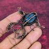 Labradorite Pendant Copper Wire Wrapped Fish Pendant Gemstone Handmade Jewelry