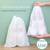 5/10/20PCS Portable Shoe Storage Drawstring Eco Storage Bag for Sundries Travel Makeup Bag Waterproof Transparent Plastic Storage Bag