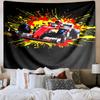 Electric Monster Truck Art Printed Tapestry, Wall Hanging,Livingroom, dormitory, Large Wall Decor, Fabric Decor Fan Birthday Gifts