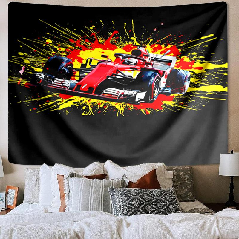 Electric Monster Truck Art Printed Tapestry, Wall Hanging,Livingroom, dormitory, Large Wall Decor, Fabric Decor Fan Birthday Gifts