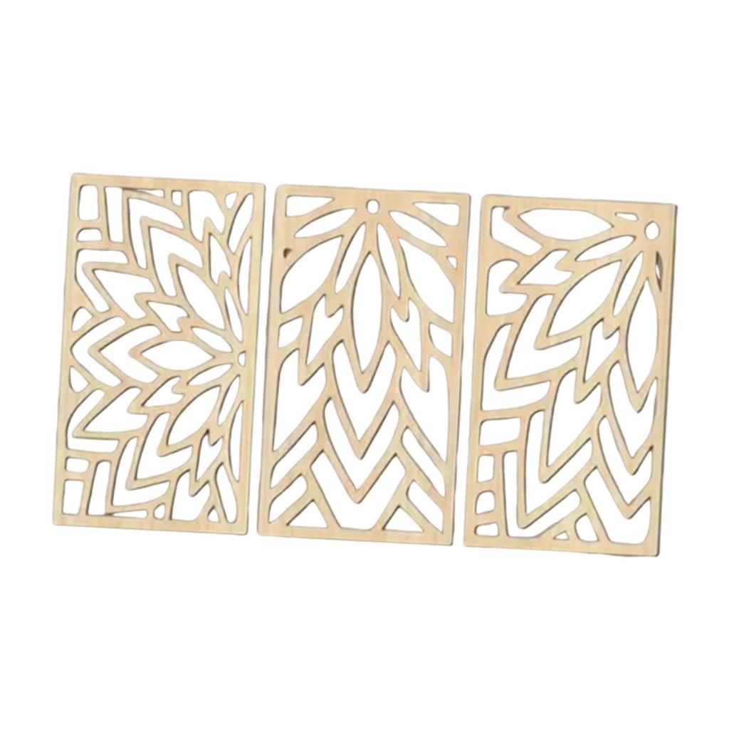 3x Wall Sculpture Sturdy Hollow Collectible Gifts Indoor Gift Fireplace Office Housewarming Bedroom Ornament Home Decoration