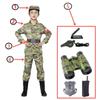 Disfraz de Camuflaje para Niños Traje de Soldado del Ejército para Fiesta Escuela Gimnasia Incluye Juguetes Regalos
