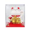 Y Solar Fortune Cat Waving Hand Ornament: Light-Powered Decor for Car, Living Room, or Office Desk