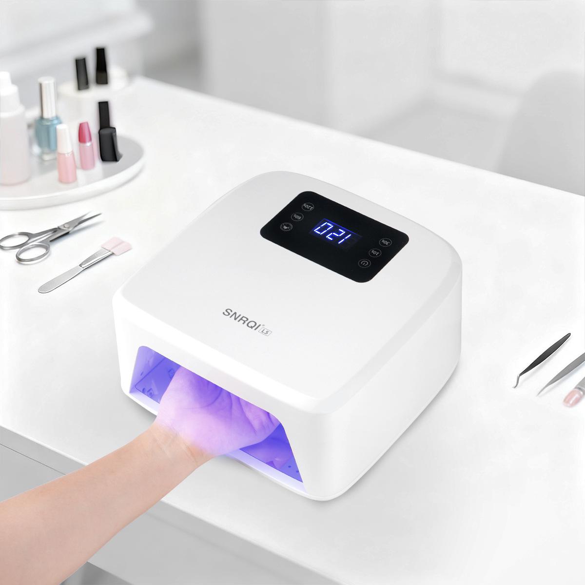 High-Power UV Nail Lamp: Wearable, Handheld, Gel Light Therapy, Fast-Drying