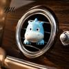 Car Vent Air Freshener Cute Pet Clip, Elephant/Dog/Lamb/Hippo/Penguin Dashboard Accessories Trim Resin Diffuser for Auto Interior Decoration Scent