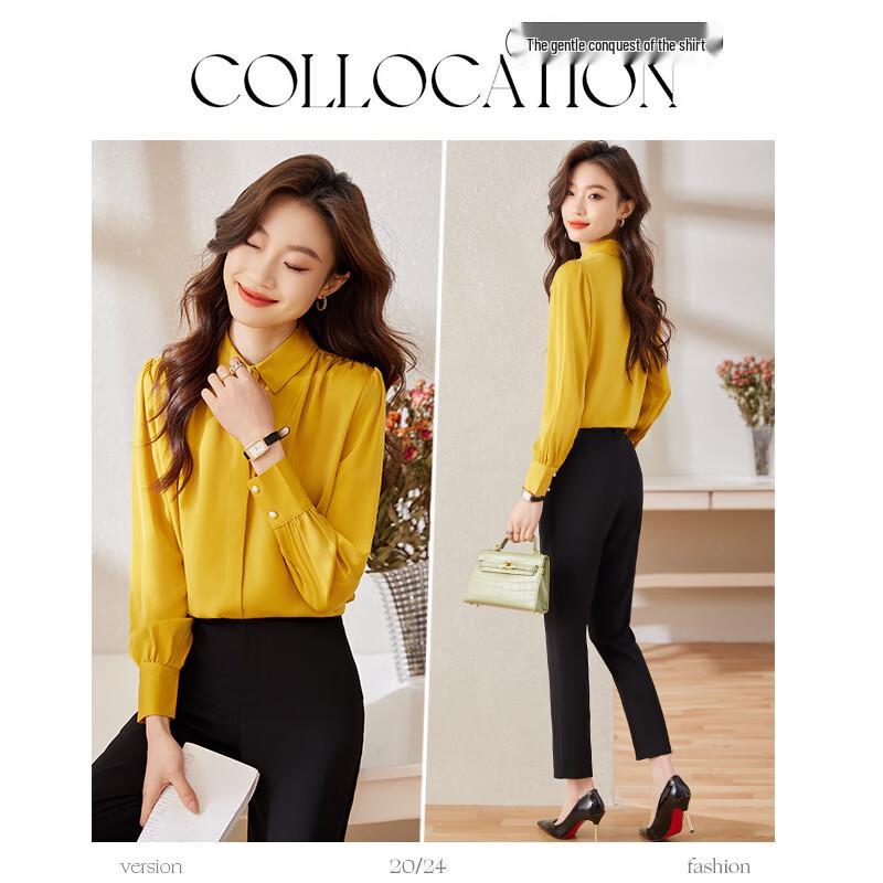 Women's Chiffon Long Sleeve Professional Shirt