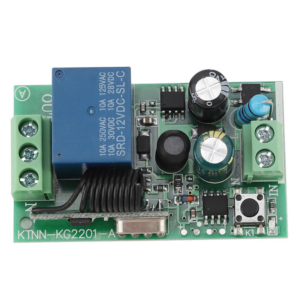 AC 220V 1CH Wireless Remote Control   Relay Receiver Module with 2 Transmitters 433MHZ