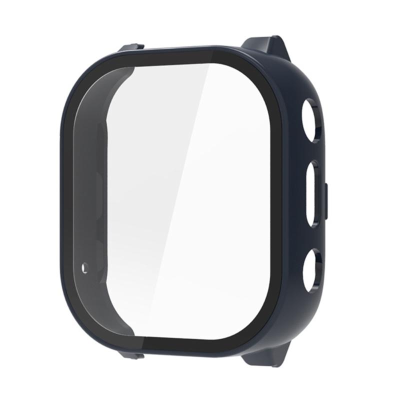 Full Coverage Smartwatch Integrated Tempered Glass PC Screen Protector Hard Sleeve Case Indoor Outdoor Use for JrTrack 3