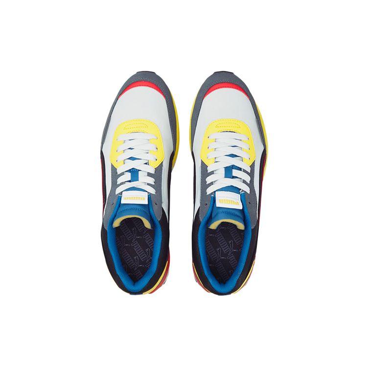 Puma Unisex Retro Sneakers White Blue Red Yellow 382044-13
