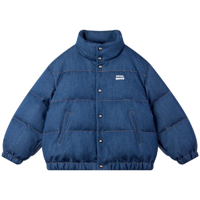 

Mucmukn Unisex Kids Retro Denim Down Jacket 160