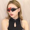 Xiao Sao Ge Pink & Green Contrasting Triangle Hip-Hop Party Glasses for Music Festivals & Bars