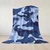Multicolor Pastel Camo Flannel Blanket Perfect for Sofa Office Bed Travel Sleep Read Relax Camping four season use