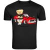 Nallebjörn Street Racer Bil unisex T-shirt - Sött Racingbjörnstryck