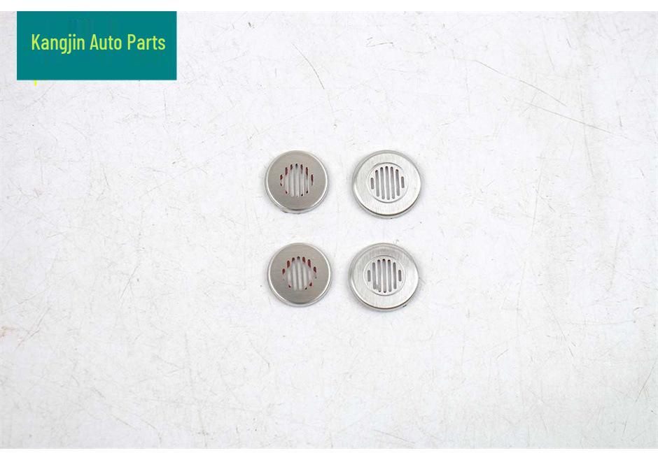 Stainless Steel Dustproof Speaker Cover for LEVC 2025 Model Wing Zhen L380 Silver Interior Front Hood