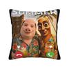 There is Motion at Your Front Tung Tung Sahur Drooling Money Pillow Cover Soft Cushion Cover Pillow Case For Home Decoration