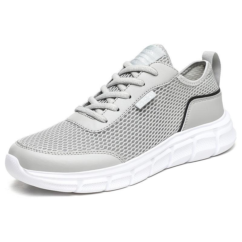 Cheap large size summer breathable and lightweight running shoes mesh sports and leisure shoes