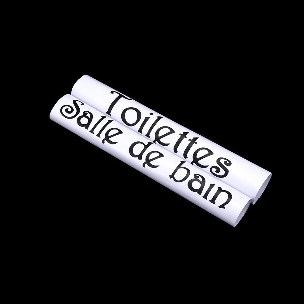 

Toilettes Fashion Home Door Mural Vinyl Decor Toilet Wall Sticker