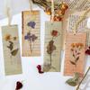 5Pcs PET Transparent Plant Leaf Bookmark Nature Botanical Leaves Book Marker for Reading Journal DIY Decor Supplies