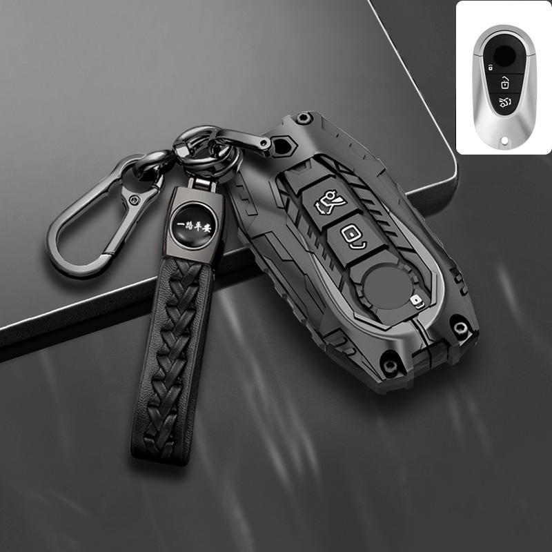 Bilnyckelfodral i zinklegering för Mercedes Benz ESG-klass GLC CLE CLA GLB GLS W177 W205 W213 W222 X167 AMG E200 E260 Skalfob