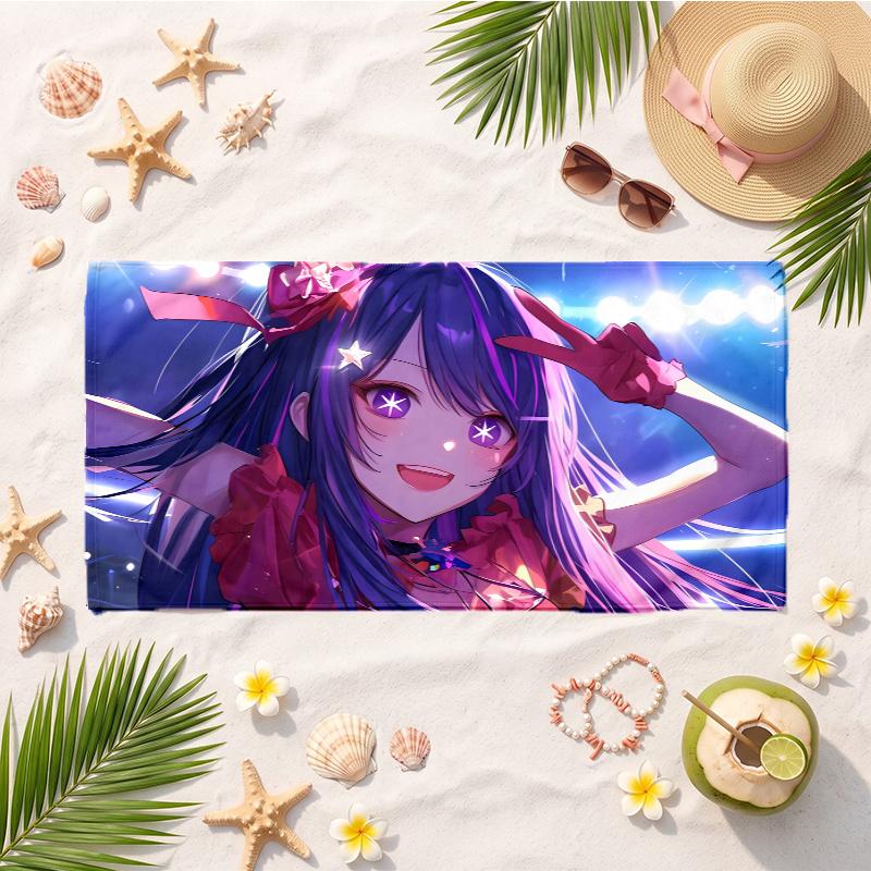 Hoshimachi Suisei (1) Soft Beach Towel Lightweight Towel for Beach Pool Swimming Travel Vacation Use