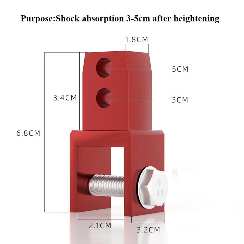 

Алюминиевый ЧПУ Мотоциклетный Бустер 6 Цветов Бустер Увеличение Высоты Аксессуары для Электромобилей красный