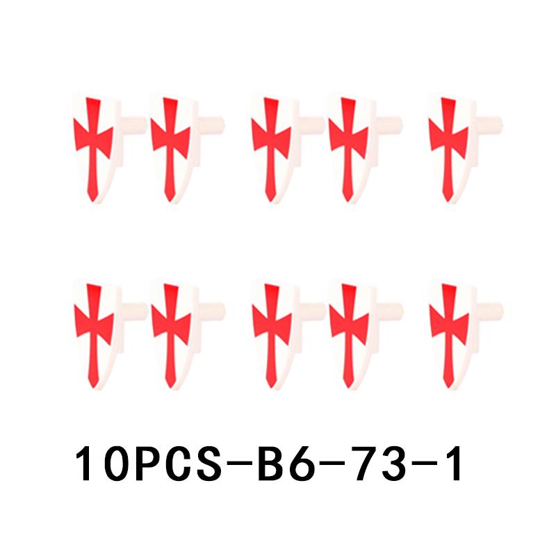 Mittelalterliche Militärburg Ritter Rüstung Bausteine Schulterpanzer Rüstungszubehör Roter Löwe Schwarzer Adler Waffensteine Spielzeug