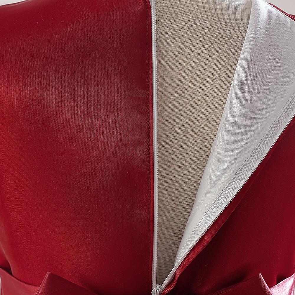 Satin Bow Party Girls Dress Elegant Short Sleeve Pink Bridemaids Princess Kids Dress for Girl Evening Birthday Prom Gown Vestido