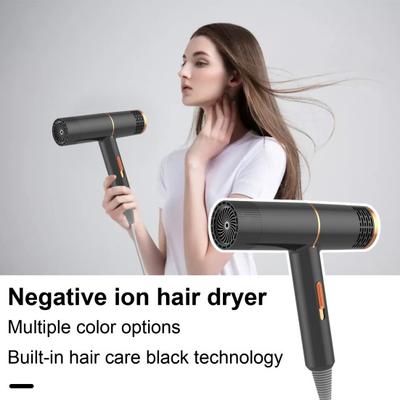 Asciugacapelli per la casa con 800W Luce blu ad alta potenza ioni negativi Cura dei capelli Asciugacapelli Donna Uomo Asciugacapelli per capelli muti e ad asciugatura rapida